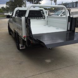 Ford Ranger Space Cab Steel Tray w/ Tommy Gate Rear Loader