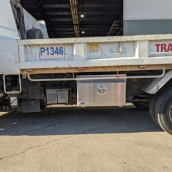 Tipper Truck Underbody Toolbox and Spare Relocation