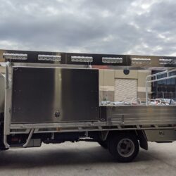 Hino Truck Toolboxes and Conduit Rack